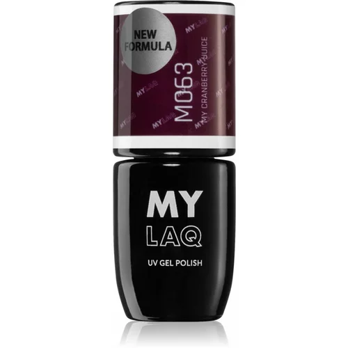 MYLAQ UV Gel Polish gel lak za nohte odtenek My Cranberry Juice 5 ml