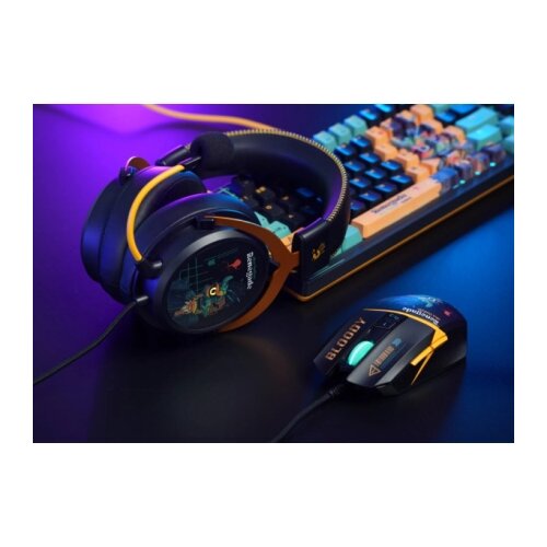 A4Tech A4-W63 MAX RGB Renegade Bloody RGB Gejmerski opticki mis, 2000Hz/100-12.000 Dpi, USB 129mm Cene