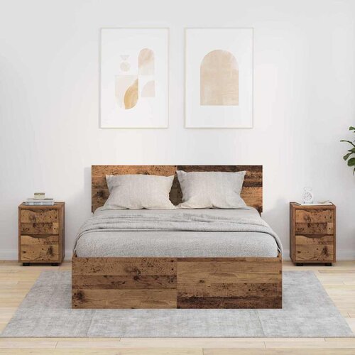  Noćni ormarići s ladicama 2 pcs Staro drvo 30,5 x 30 x 43 cm Cijene