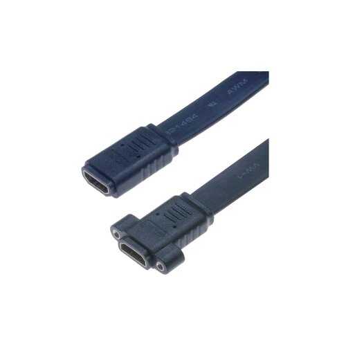 LYNDAHL LKPK025-50 HDMI 1.4 adapterski kabel za montiranje na ravnu ploču (AF/AF) 5,0 m HDMI adapterski kabel HDMI A utičnica 5 m crna LKPK025-50 HDMI kabel Cijene