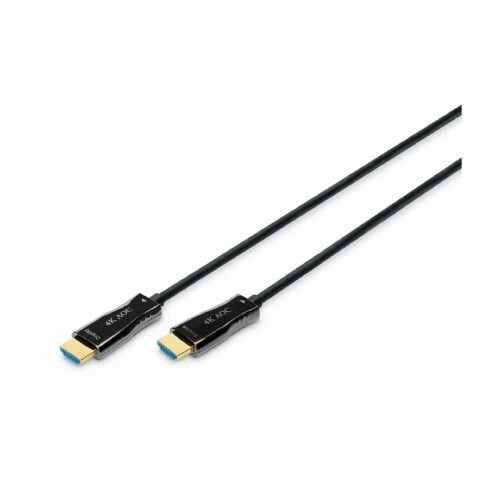 Digitus Glasfaser / HDMI video priključni kabel [1x mu&scaron;ki konektor HDMI - 1x mu&scaron;ki konektor HDMI] 15.00 m crna Cijene