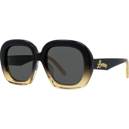 Loewe Curvy Brown Geometric Sunglasses - ONE SIZE (53) Slike