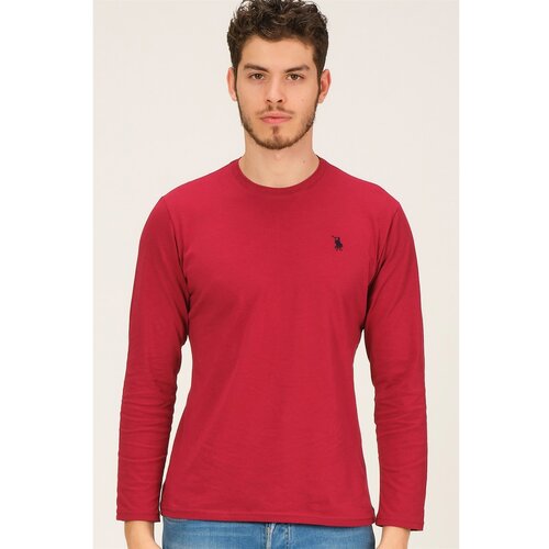 Dewberry T8588 BIKE COLLAR MEN'S SWEATSHIRT-BURGUNDY Cijene