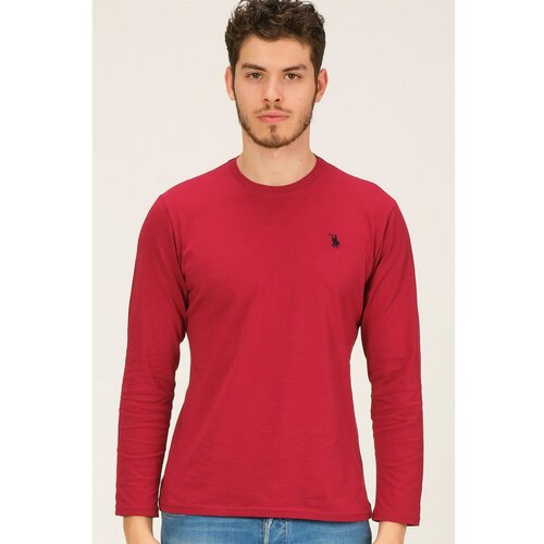 Dewberry T8588 bike collar men's sweatshirt-burgundy Slike