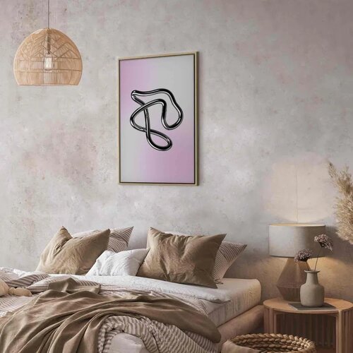  Slika - Silver Intricacies - Fluid Metallic Figure on a Gradient Background 40x60 Cijene