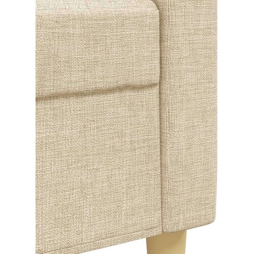 VidaXL 3-dijelni set sofa s ukrasnim jastucima krem od tkanine Slike