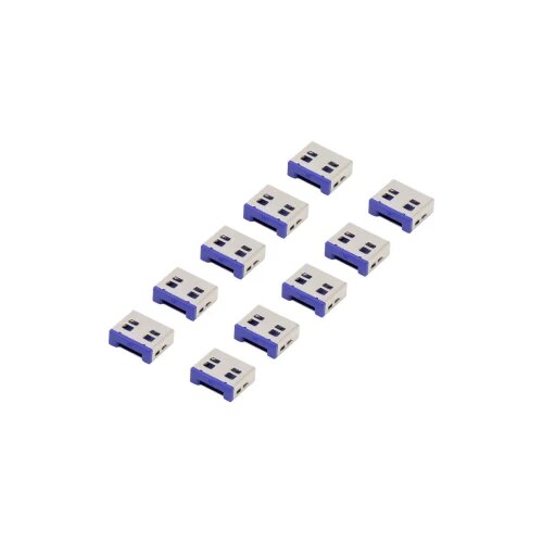 Renkforce zaključavanje USB priključka RF-4695230 10-dijelni komplet srebrno-plava RF-4695230 Cijene