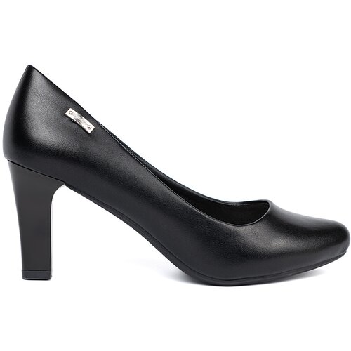 Sergio Leone Stylish heeled pumps in black by Slike
