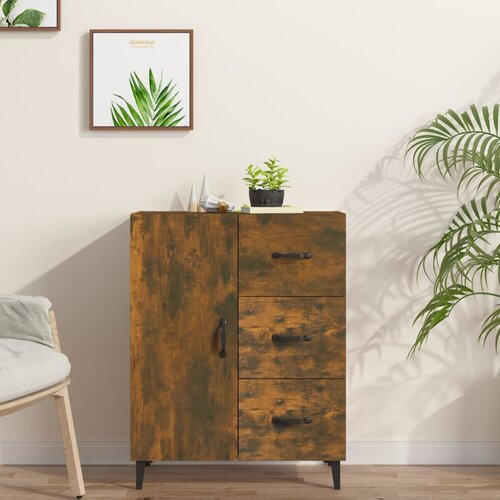  Komoda boja dimljenog hrasta 69,5x34x90 cm konstruirano drvo Slike