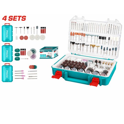 Total 420-delni set dodatkov za mini vrtanje (TAKMG4208) Slike