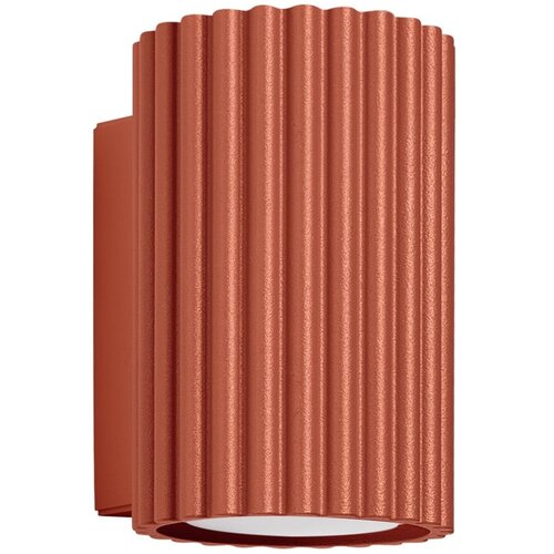 Nice Lamps Opečnato oranžna stenska svetilka Gleam &amp;ndash; Slike