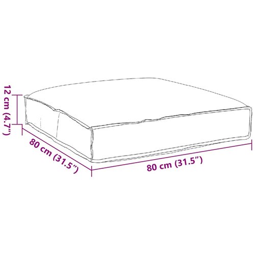  Jastuk Antracit 80 x 80 x 12 cm Oxford tkanina Slike