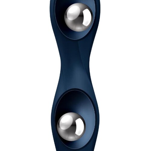  Double Ball-R - utegnuti dildo s vakuumom (tamnoplavi) Slike