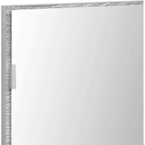  Ogledalo Zidne Siva sonoma 80 x 37 cm Staklo i inženjerski drvo Slike