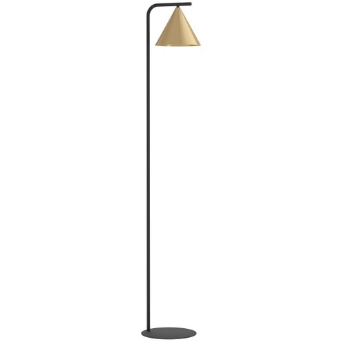Eglo podna lampa Narices 99594, 1x E27, 162 cm, crna/bru&amp;scaron;eni mesing Slike