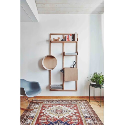 MiaCara Konstrukcija za mačje leži&amp;scaron;če Alto House Oak Natural &amp;ndash; Slike