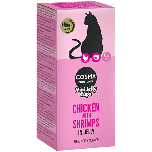 Cosma Mini Jelly Cups 24 x 25 g - Piletina/kozice Slike