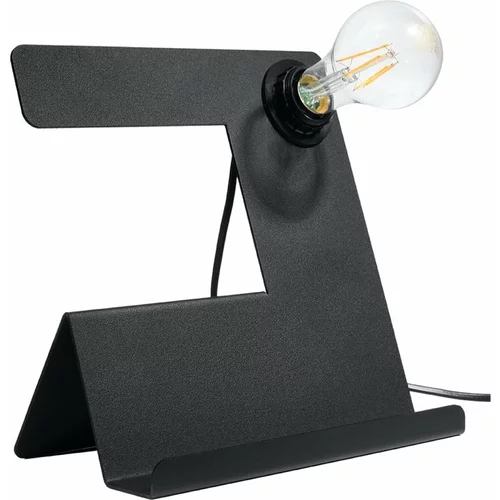 Nice Lamps Črna namizna svetilka (višina 24 cm) Gabriel –