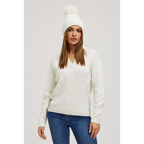 Marisse Pearl Pompom Hat Slike