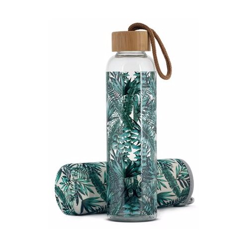 Zoe Bamboo Glass Bottle staklena boca za vodu boja Tropic green 550 ml Cijene