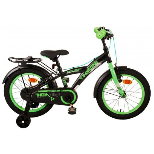  Dječji bicikl Volare Thombike 16" s dvije ručne kočnice crno-zeleni Cijene