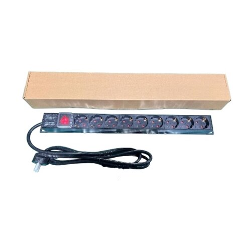 ExeLink Razvodni PDU panel za rack 19 in, sa 9 utičnih mesta, kabl 2m (aluminijum) ( EXE119 ) Slike