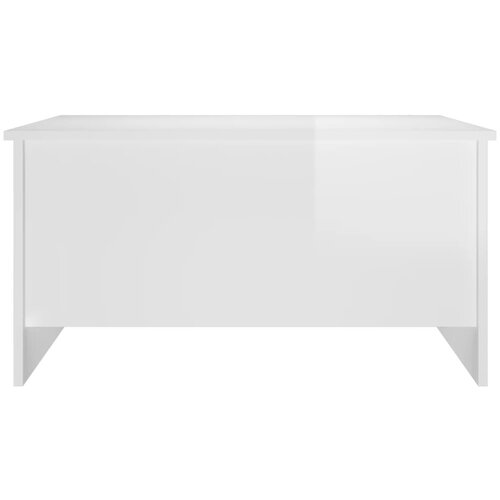  Stolić za kavu sjajni bijeli 80x55,5x41,5 cm konstruirano drvo Slike