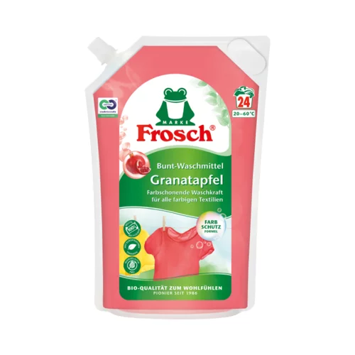 Frosch Tekoči detergent za pisano perilo - Granatno jabolko