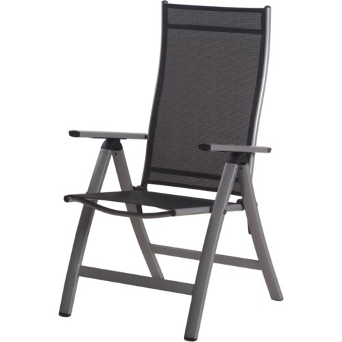 Vrtni ležalniki in počivalniki Vrtni fotelj LONDON iz aluminijastih – srebrna + črna Cene