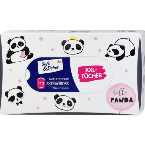 Soft&Sicher XXL ekstra velike, 4-slojne papirne maramice u kutiji, više vrsta 110 kom Cene