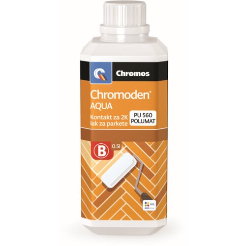 Chromos chromoden aqua 2K lak za parket pu 560 polumat, komponenta a 5 l Cene
