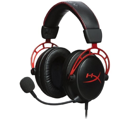 HYPER X Cloud Alpha Slu&amp;scaron;alice Žičano Obruč za glavo Igranje Črna, Rdeča Slike