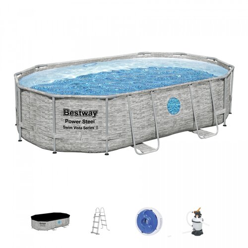 Montažni bazen 16 x 10 FT 488 x 305 x 107 cm Power Steel BESTWAY Cijene