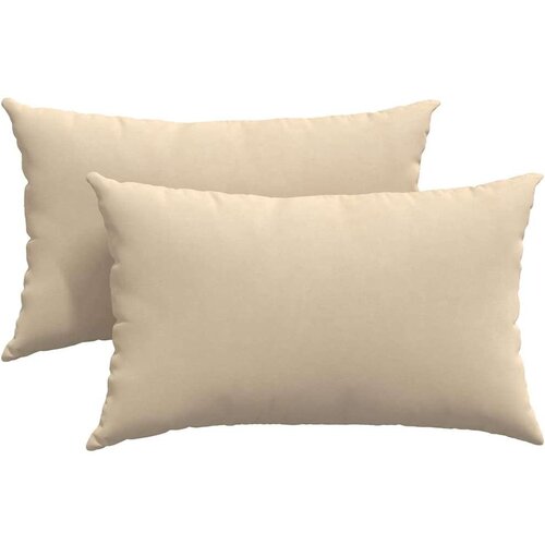 VidaXL jastučići za sofu 2 pcs krema 50 x 30 cm tkanina Slike