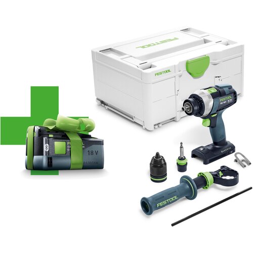 Festool Akumulatorski odvijac QUADRIVE TDC 18/4 I-Basic-5,0, uklj. 5,0 Ah baterija, Systainer, 577052 Cijene