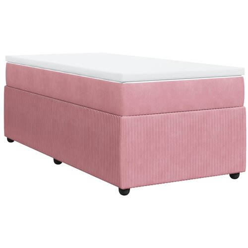 Maison Chic Box spring postelja - Vzmetna postelja z vzmetnico roza 90x190 cm žamet SL11328, (21882744) Cene