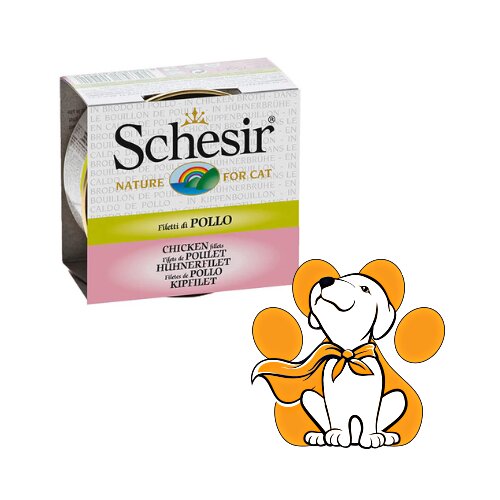 Schesir nature Cat Chicken 70g, Vlažna Hrana Sa Piletinom Kuvanom Na Pari Slike