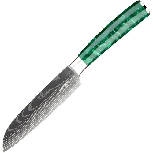  Kuhinjski nož BL-39282 - Mali Santoku / Zelena KP39282 Slike