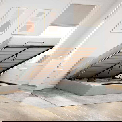 vidaXL Otomanski krevet s madracem svijetlosivi 140x190 cm baršunasti Cene