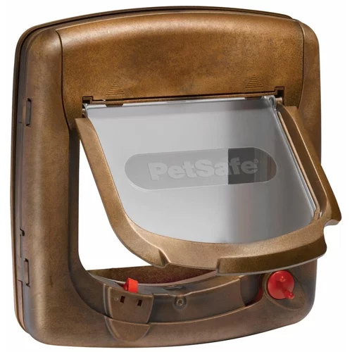 PetSafe Magnetna 4-smerna mačja loputa Deluxe 420 rjava 5006