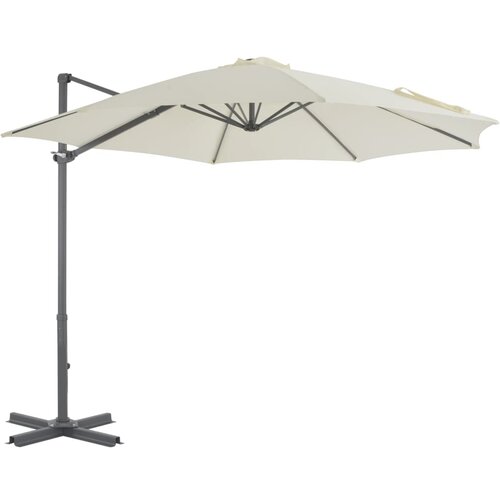 Konzolni suncobran s aluminijskom &amp;scaron;ipkom boja pijeska 300 cm Slike