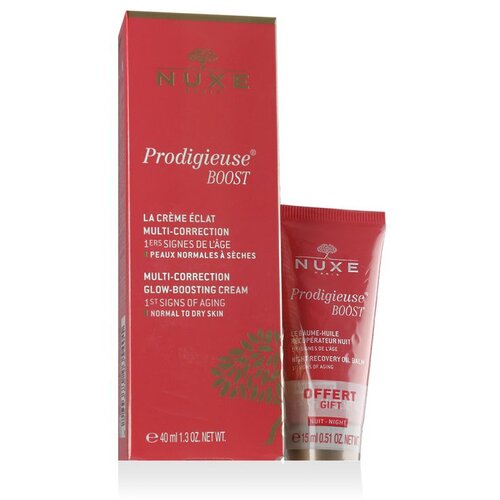 Nuxe Prodigieuse Boost set (krema &amp;Eacute;clat Multi-Correction 40 ml + noćni balzam-ulje 15 ml) Slike