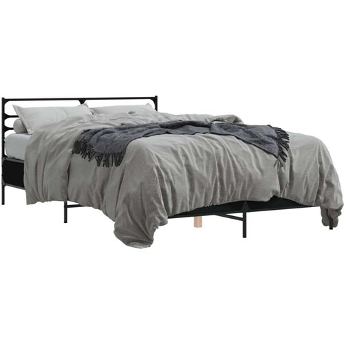  Okvir za krevet crni 120x190 cm konstruirano drvo i metal Cene