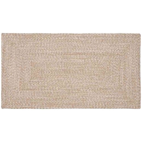 vidaXL Tepih Prirodna i bijela 60 x 110 cm Juta Cene