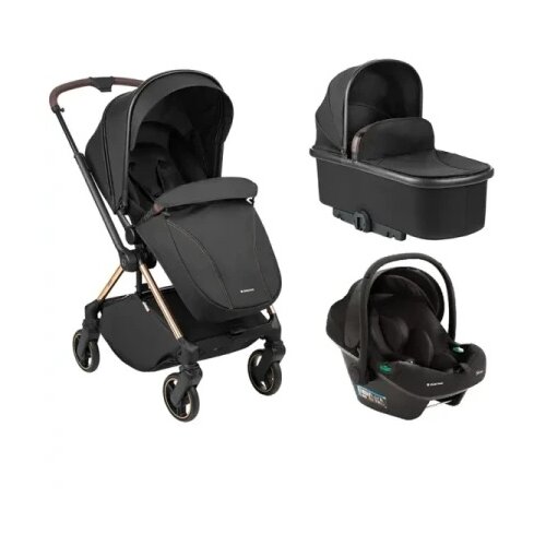 Kikka Boo Kolica Lanah 3in1 set sa autosedištem I-Prime I-size i tvrdom korpom Black ( KKB21147 SET ) Slike