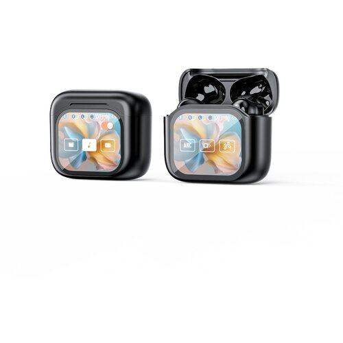 INF Združljive slušalke z barvnim zaslonom in ANC za Huawei, Samsung, APPLE, Garmin Black, (5000116610) Cene