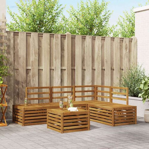  Set vanjskih sofa 5 Komad Prirodna Čvrsto drvo akacije Cene