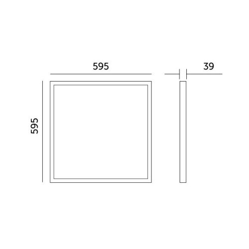  LED povr&amp;scaron;inski panel BRISBANE LED/36W/230V 4000K 59,5x59,5 cm bela Slike