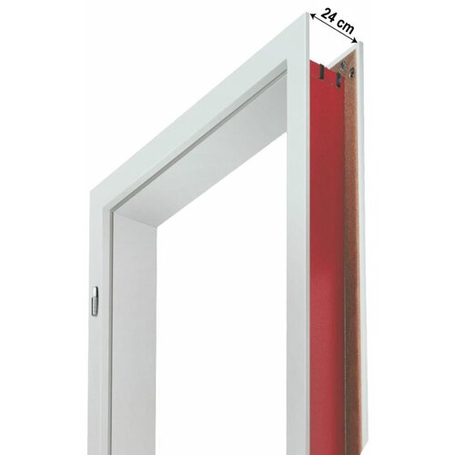 DOORNITE Podboj Doornite (2000 x 750 x 240 mm, bela, leva) Slike