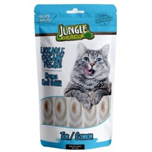 Jungle Kremasta poslastica za mačke 14gr*5 -tunjevina/losos Cene